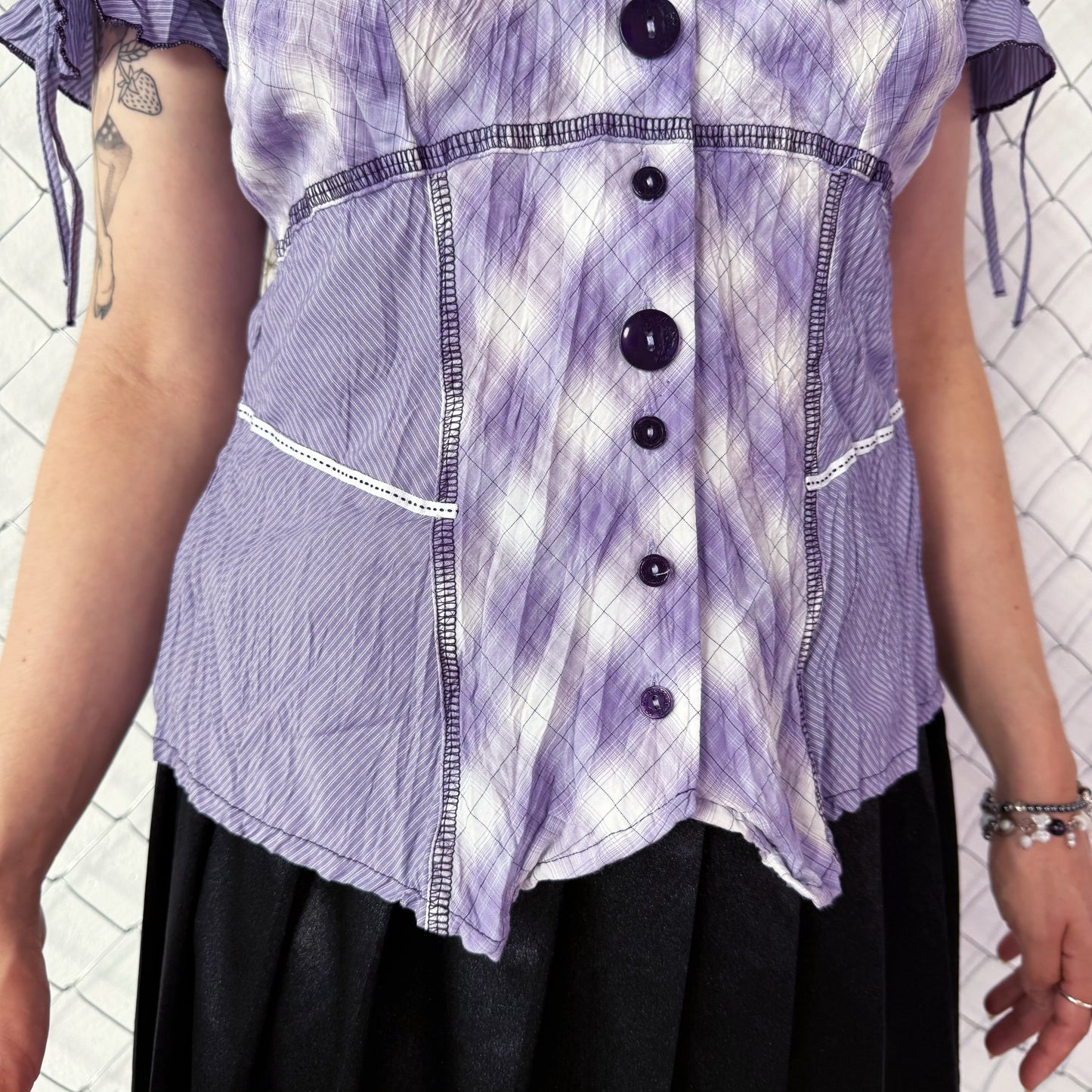 Whimsy coquette purple shirt💜🌀