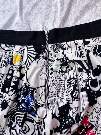 Amazing funky cotton skirt with pockets 🌈