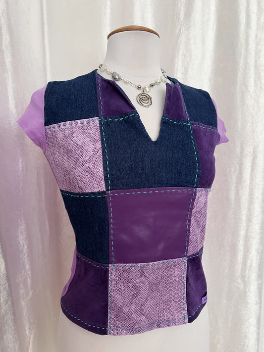 Iconic 00’s MORGAN patchwork tee 💜