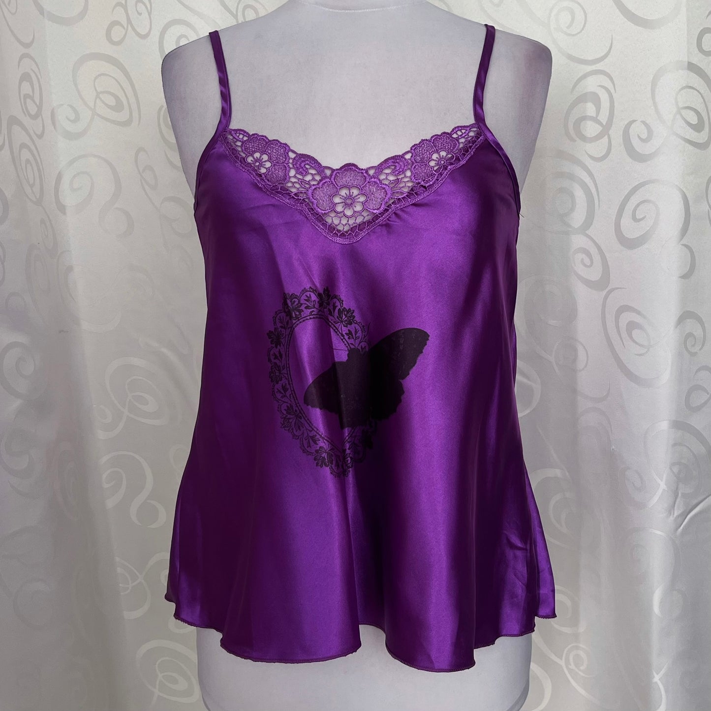 Moth REWORKED satin cami top🌀💜