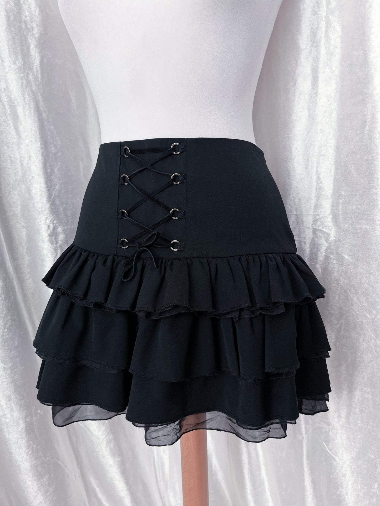 DONDUP rare wool & silk lace-up skirt 🕸️
