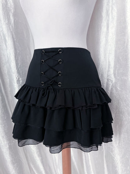 DONDUP rare wool & silk lace-up skirt 🕸️