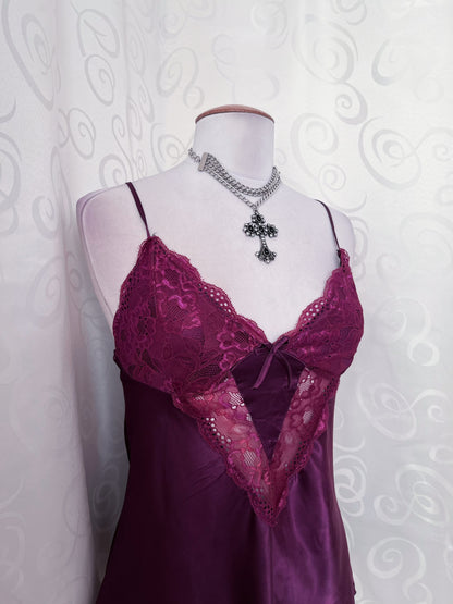 Whimsy purple lingerie top with lace detail 💜🎀
