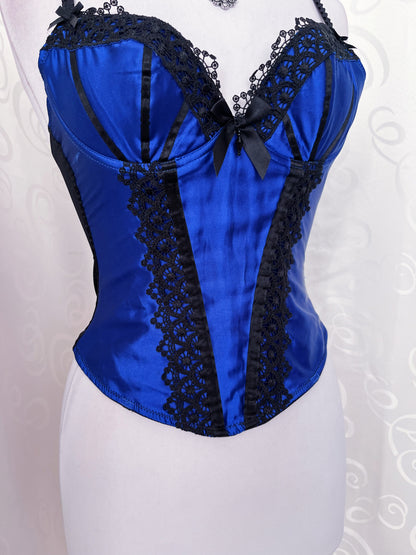 Gothic midnight blue corset 🌃🌑