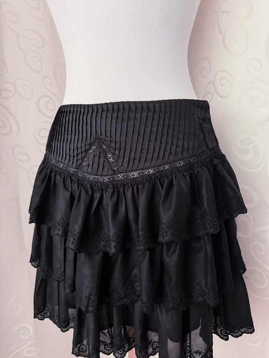 00’s Morgan De Toi Gothic/Dark Coquette ruffle skirt 🖤