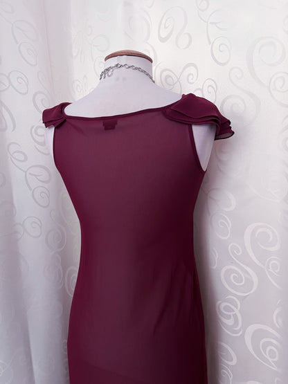Whimsygoth Espirit mesh, burgundy nightgown 🍷