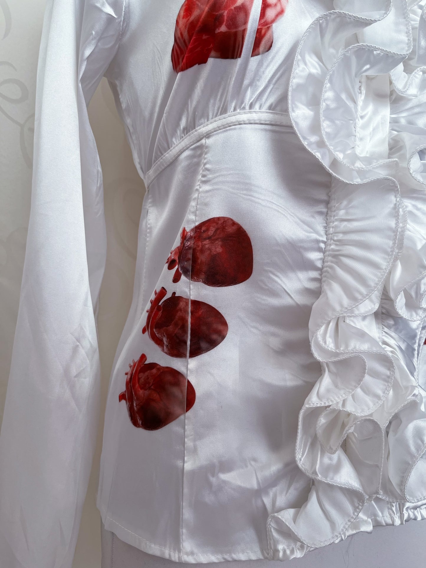 Rotten Reworked gothic deadstock ruffle shirt 🫀🥩