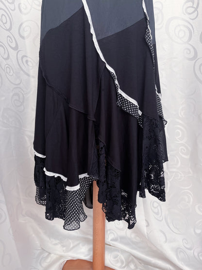 00’s Biba fairy polka asymmetrical skirt 🦋