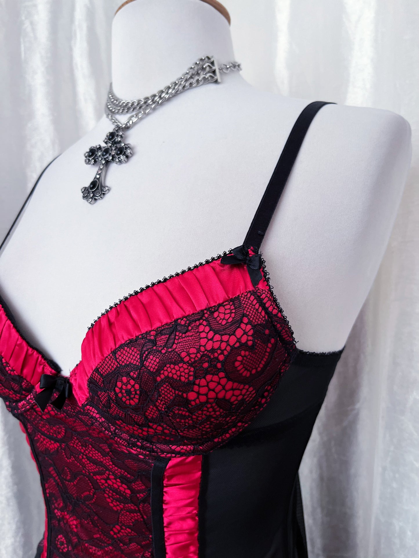 Dark coquette mesh & lace babydoll 🎀