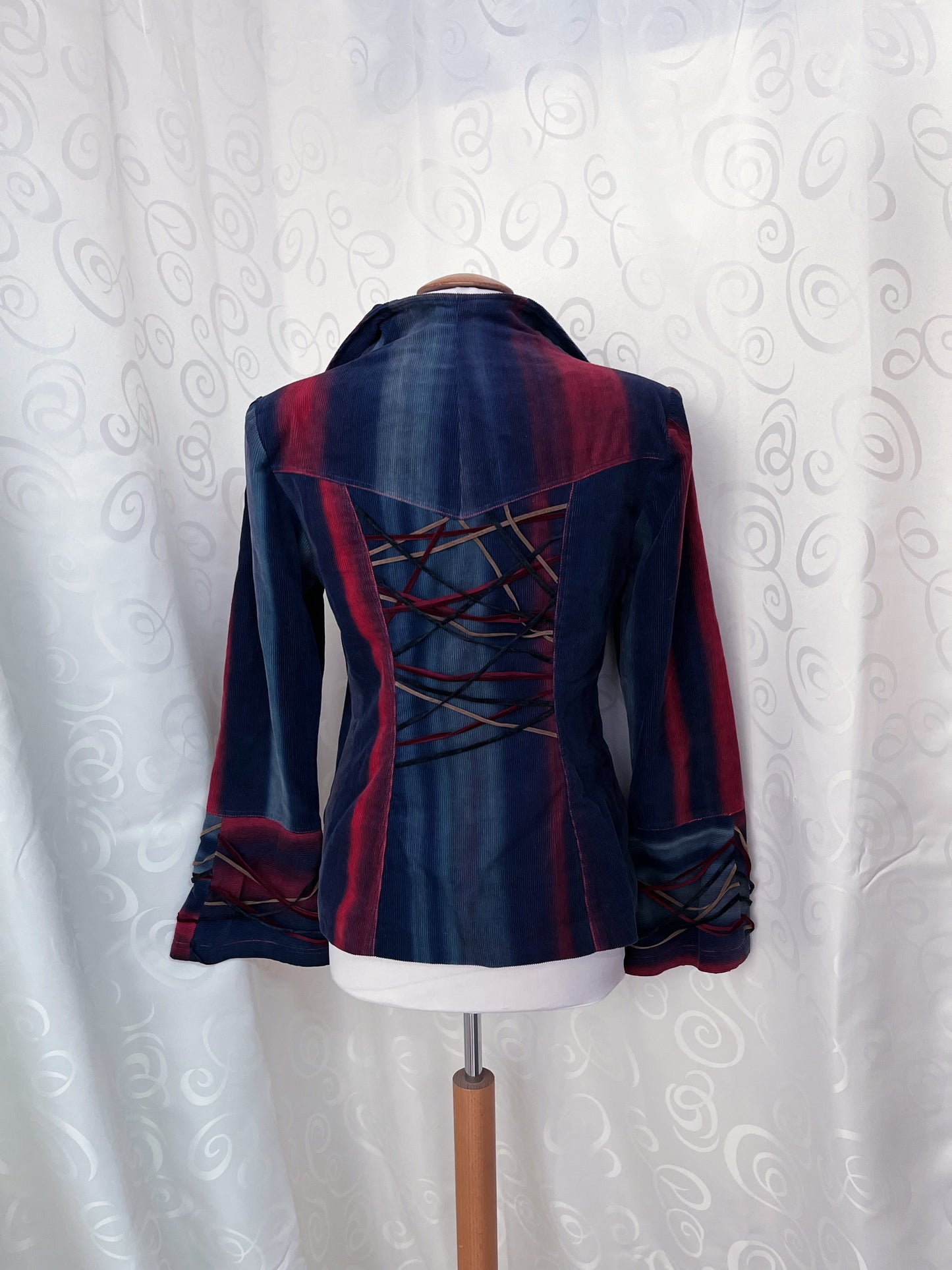 00’s Circus core rare multi-core corduroy denim jacket with lace-up details 🌀🎪🎡