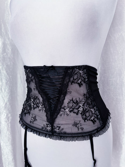 H&M mesh waist corset 🕸️🖤