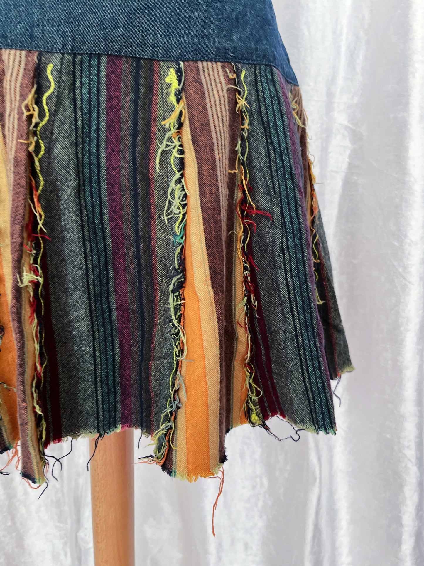 00's Nomads denim patchwork skirt 🍏