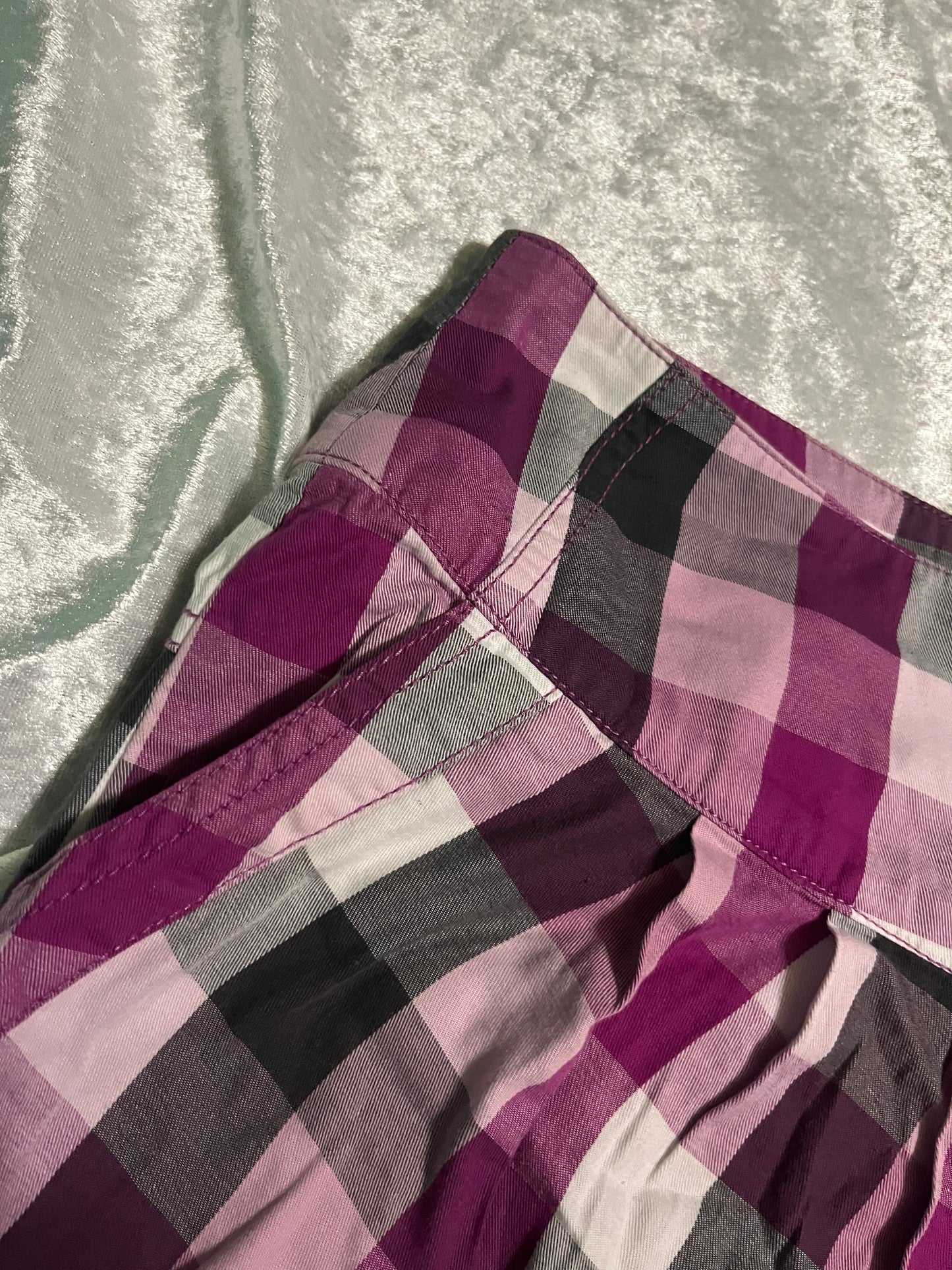 Kenvelo emo punk checked skirt