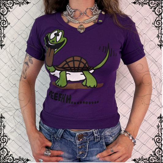 Cute purple turtle tee 🌀💜