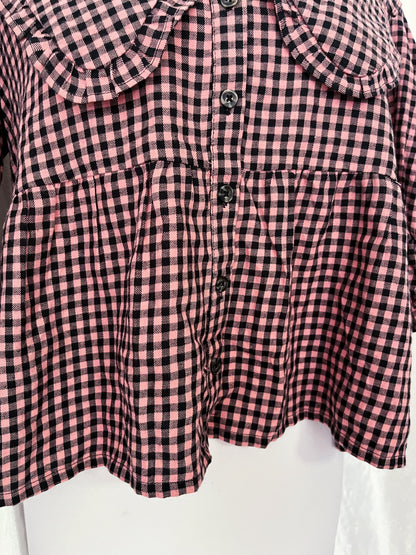 Miss Selfridge picnic coquette checked shirt 🧺