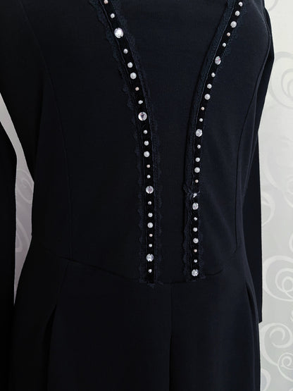 Gothic Melrose maxi dress with small velvet detail 🕷️🕸️