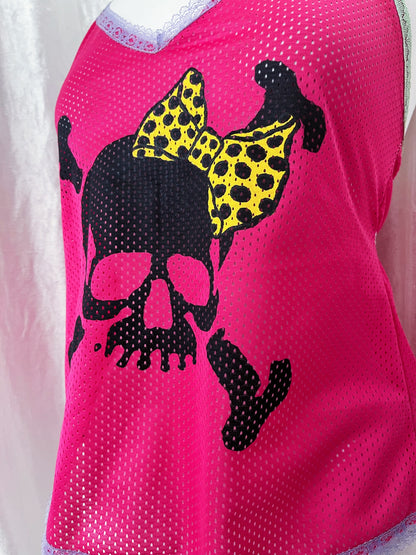 00’s emo/scene skull top 💀💜