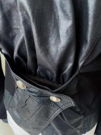 00’s gothic faux leather light jacket 🦇