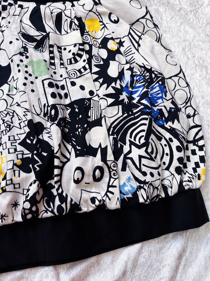 Amazing funky cotton skirt with pockets 🌈
