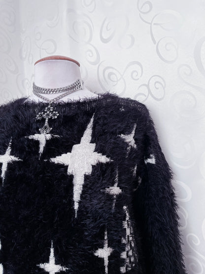 Whimsygoth faux fur sweater ✨⭐️