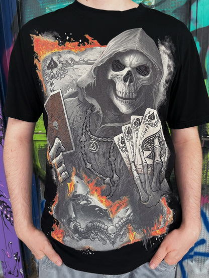 Modern playing cards skull T-shirt 💀♥️♦️