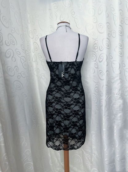 00’s deadstock dark fairy lace dress 🌀🦇