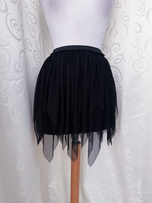 Witchy/Dark fairy tulle pointy skirt 🦇