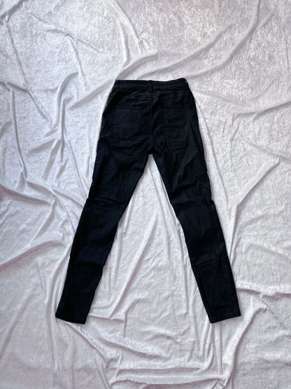 Gothic lace-up faux leather jeans 🦇