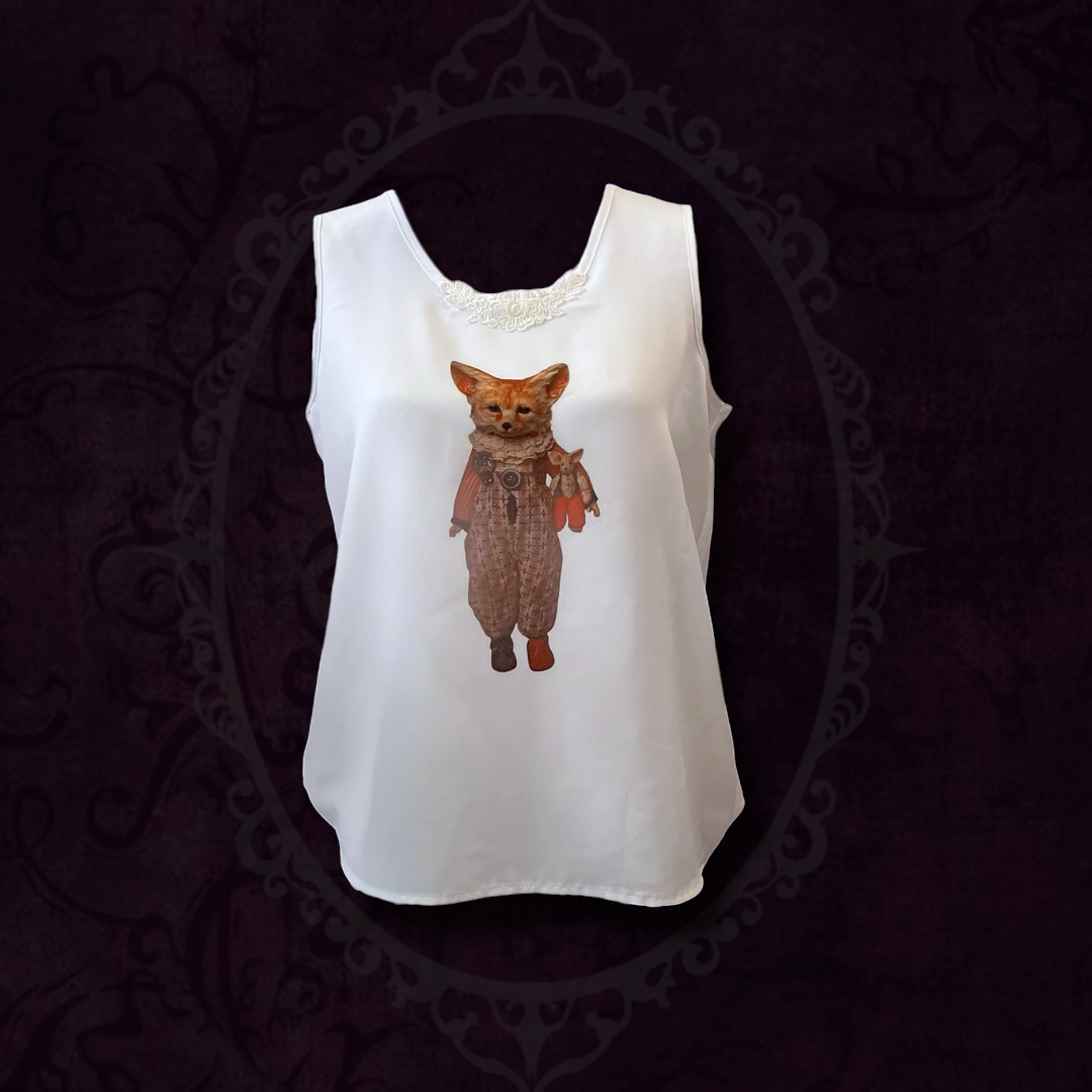 Foxy REWORKED 00’s see-through oversized top 🦊