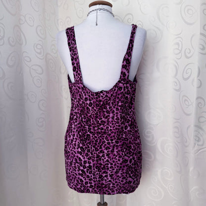 Gyaru style purplish leopard top 💜🐆