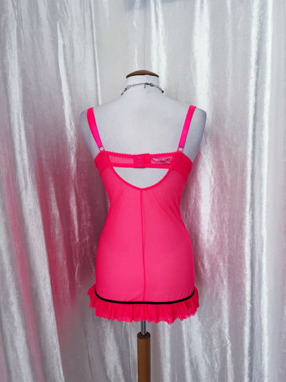 Hot, fairy pink mesh babydoll 💞🗝️