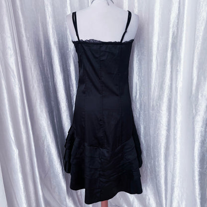 Beautiful witchy black saten dress 🦇