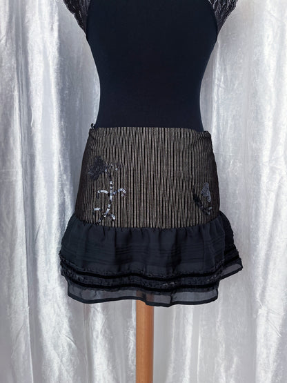 00’s Morgan dark coquette skirt