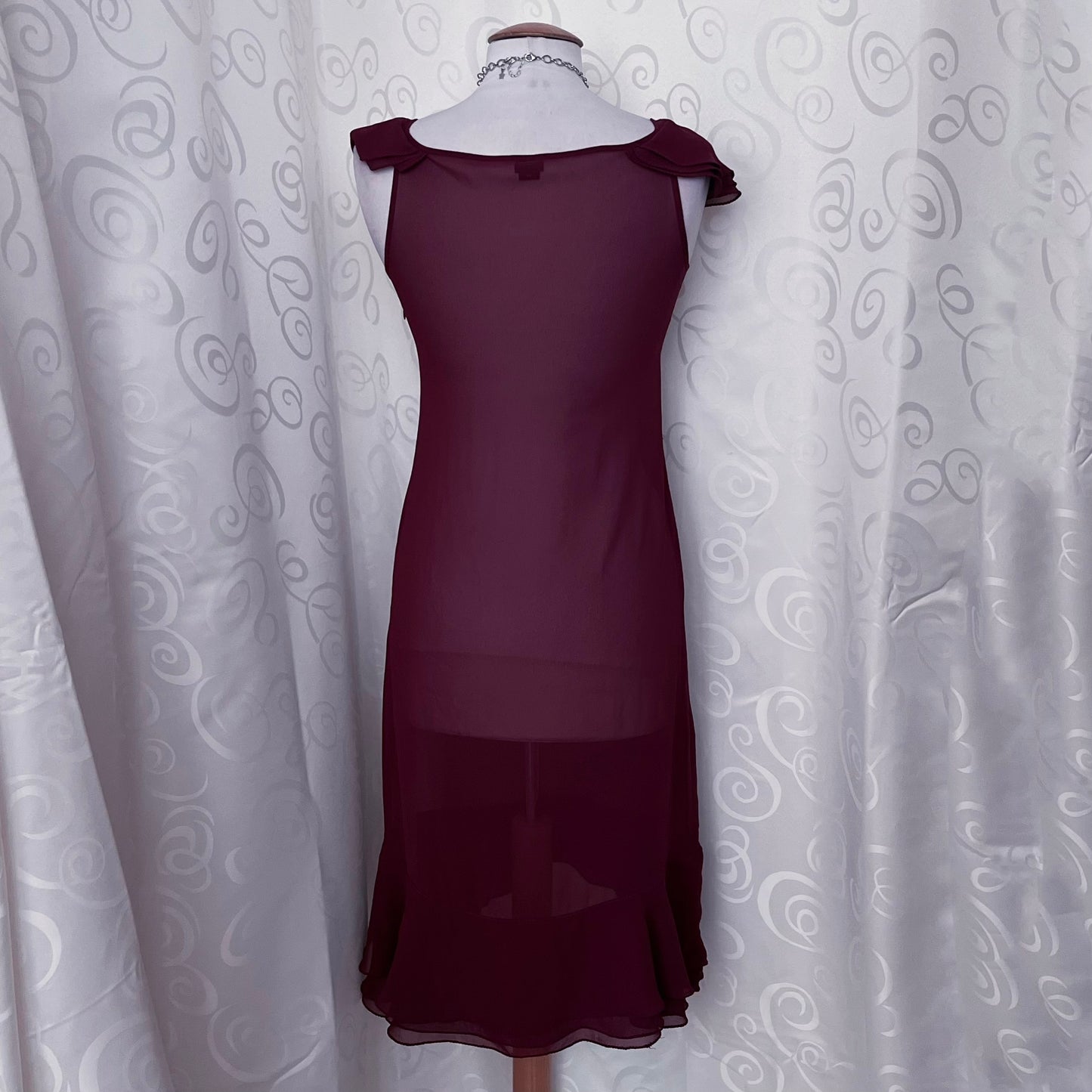 Whimsygoth Espirit mesh, burgundy nightgown 🍷