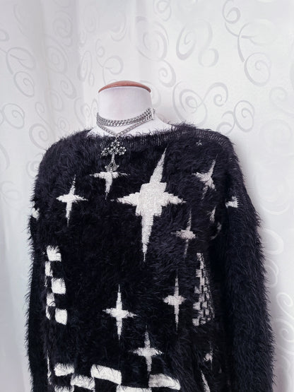 Whimsygoth faux fur sweater ✨⭐️