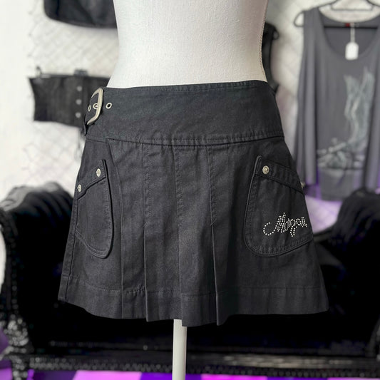00’s Alt Morgan denim wrap skirt 🪽🖤
