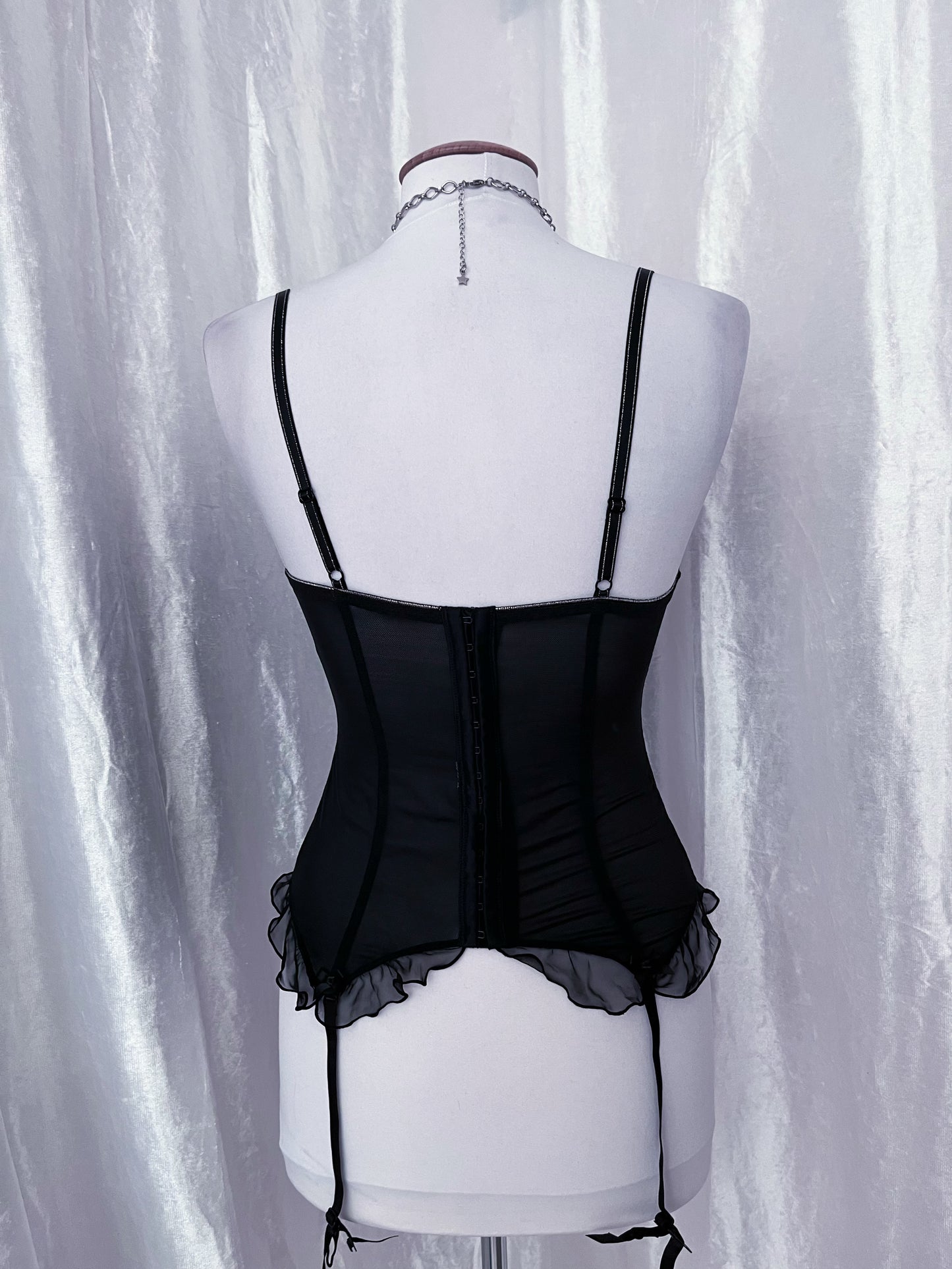 Gothic striped corset 🕷️