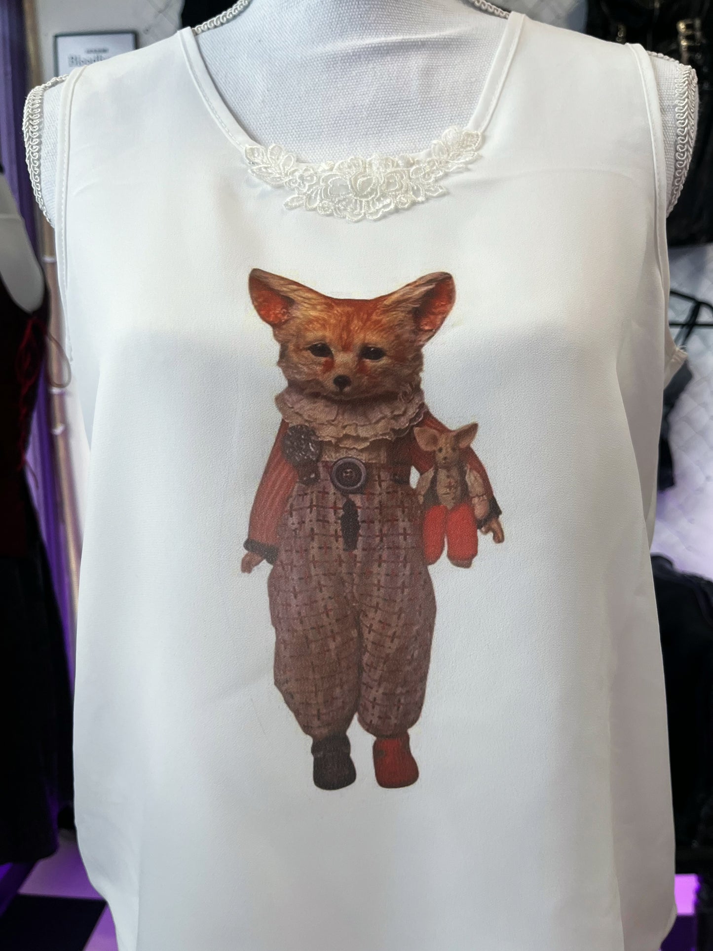 Foxy REWORKED 00’s see-through oversized top 🦊