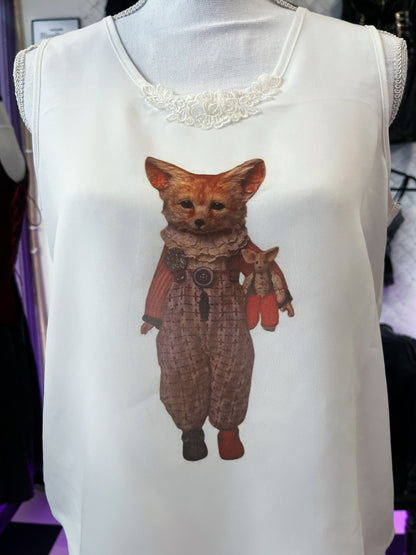 Foxy REWORKED 00’s see-through oversized top 🦊
