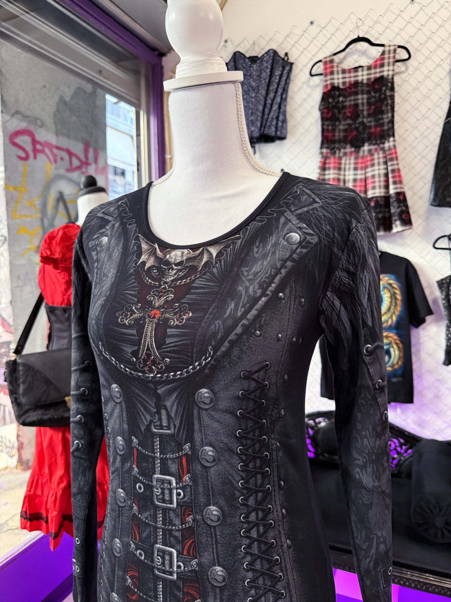 Spiral Direct Gothic vest print top🦇