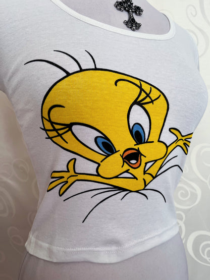 00’s Deadstock white Tweety baby tee 🐥