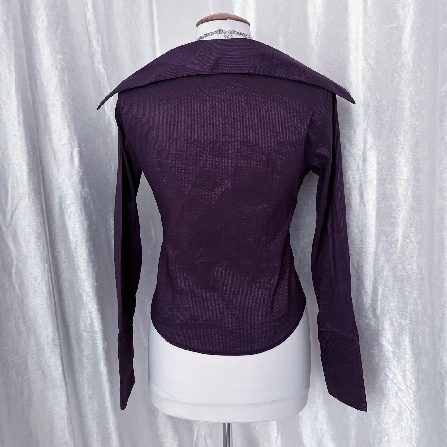 Gothic/Whimsy victorian style purple striped shirt 💜🔮