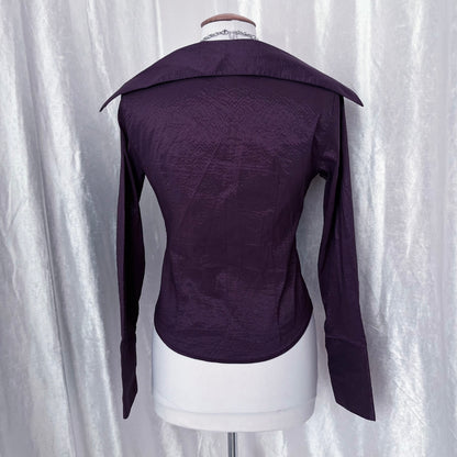 Gothic/Whimsy victorian style purple striped shirt 💜🔮