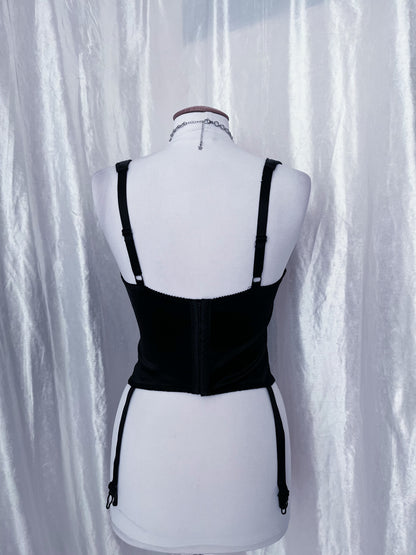 Gothic velvety black corset 🕷️