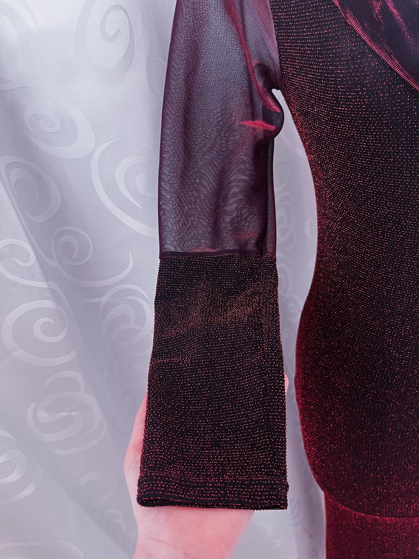 00’s iconic whimsy sheer lurex fitting dress ❤️✨