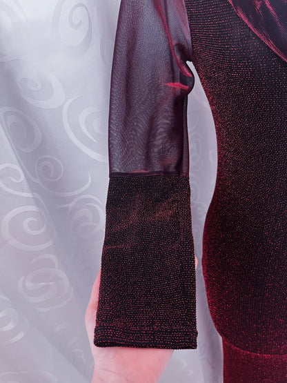 00’s iconic whimsy sheer lurex fitting dress ❤️✨