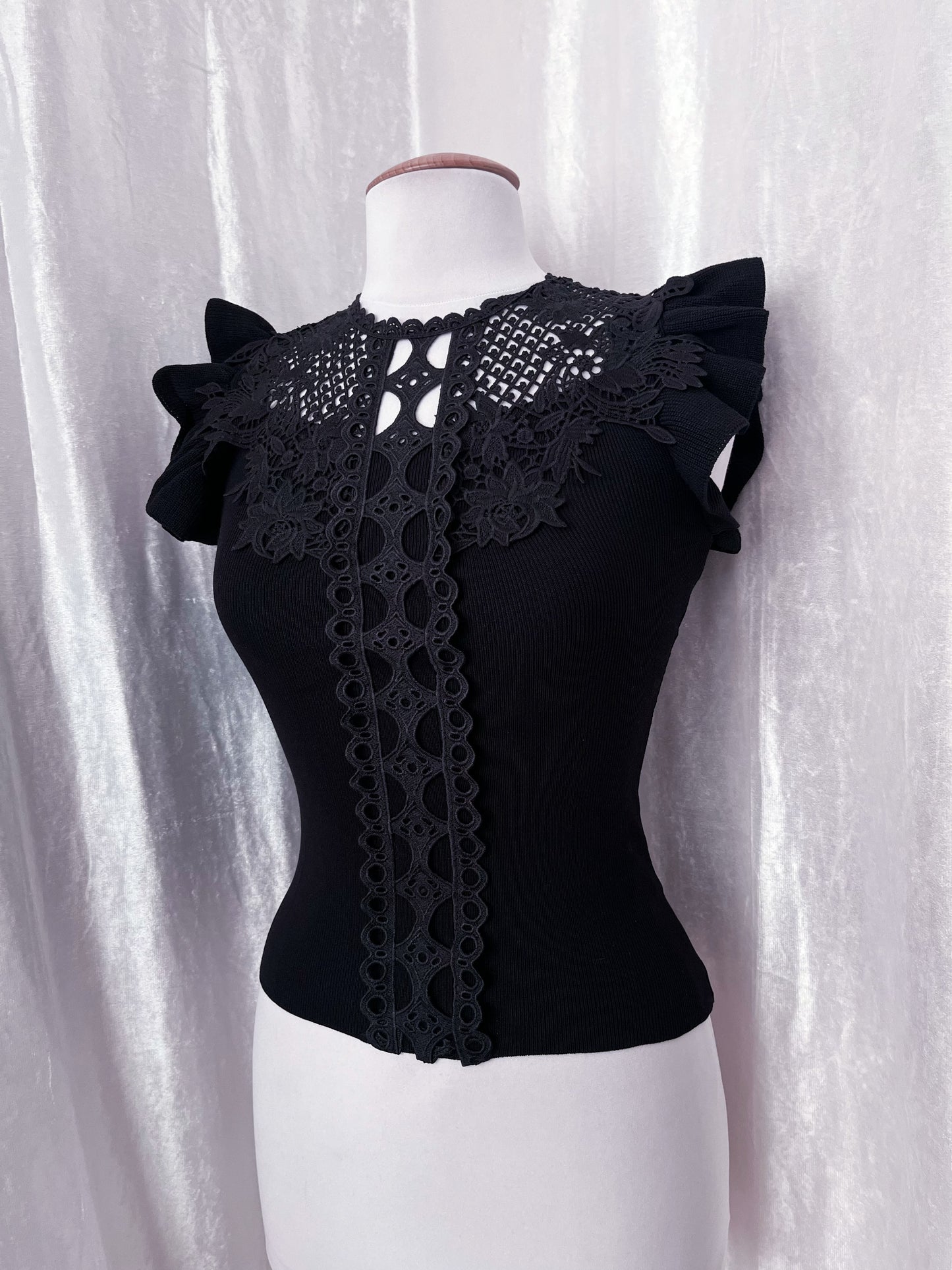 Gothic lolita black top 🦇🎀
