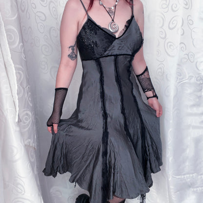 River Island Gothic fairy cami slip dress ˚₊‧⁺⋆♱