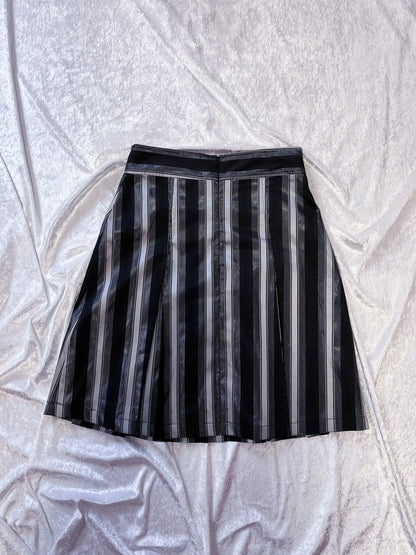 Vintage gothic striped skirt