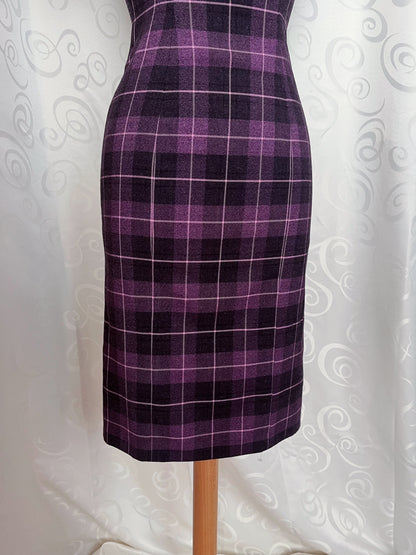 Perfect purple Alt tartan office dress 💜🌀